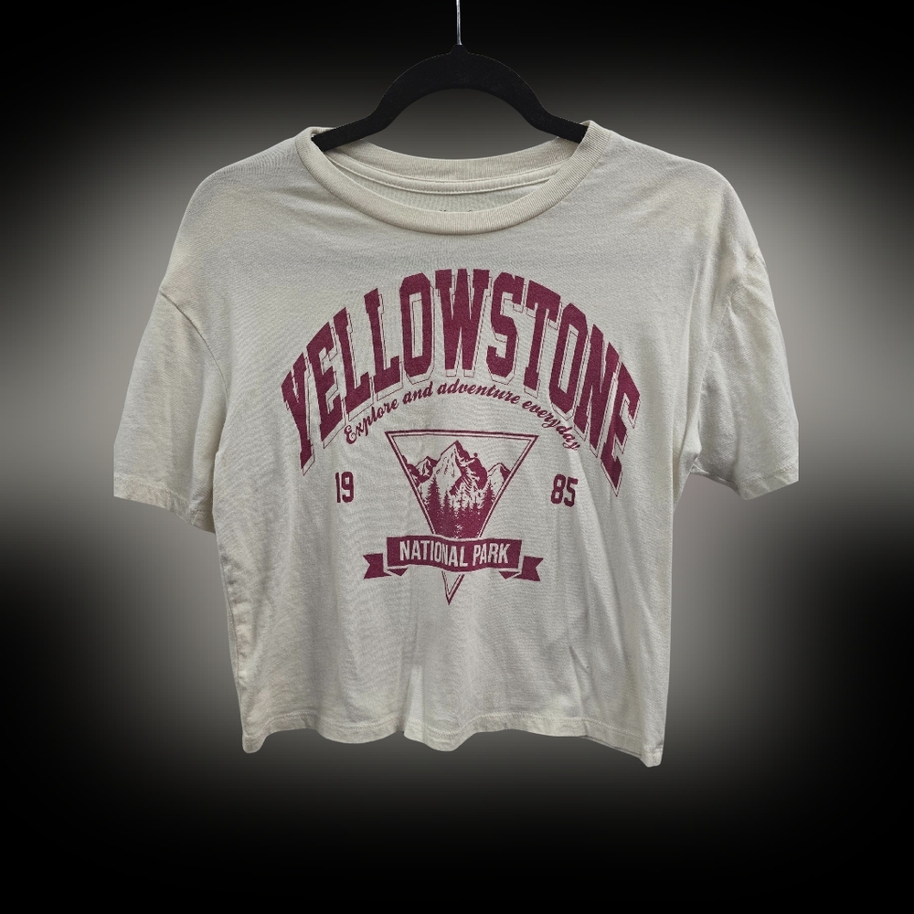 Rebellious One Cream and Maroon Graphic Tee
